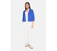 Kurzblazer BETTY BARCLAY "Damen mit 3/4 Arm", Damen, Gr. 48, blau (adria blau), Obermaterial: 55% Leinen, 45% Viskose, lässig geschnitten normal, Blazer Kurzblazer (46810324-48) adria blau