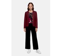 Kurzblazer BETTY BARCLAY "Damen mit aufgesetzten Taschen", Damen, Gr. 36, maroon banner, Flanell, Obermaterial: 75% Polyester, 25% Wolle. Futter: 100% Polyester, tailliert normal, Blazer Kurzblazer, M