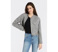 Kurzblazer BOSS ORANGE "Jawelli Premium Damenmode", Damen, Gr. 40, open miscellaneous 974, Tweed, Obermaterial: 60% Polyacryl, 24% Polyester, 13% Baumwolle, 3% sonstige Fasern, mehrfarbig, taillenbede