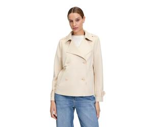 Kurzblazer CARTOON "Damen mit Reverskragen", Damen, Gr. 42, beige (sheer bliss), Obermaterial: 94% Polyester, 06% Elasthan, lässig geschnitten normal, Blazer Kurzblazer, Form (66035544-42) sheer bliss