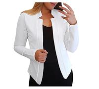 Kurzblazer Damen Sweat - Blazer Kurzjacke Damen Elegant - Cardigan Anzug Jacke Festlich Sommerblazer Leicht Kurzer Blazer Tailliert Jacke Kurz Sweatblazer Bolero Kostüm Sakko Für Kleid Anzugjacke