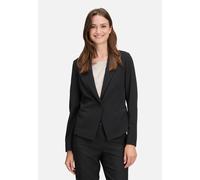 Kurzblazer BETTY BARCLAY "Damen langarm", Damen, Gr. 38, grün (schwarz), Obermaterial: 96% Polyester, 4% Elasthan; Besatz: 100% Polyester; Futter: 100% Polyester, tailliert normal, Blazer Kurzblazer (