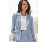 Kurzblazer LASCANA Gr. 38, blau (hellblau) Damen Blazer Bestseller (28751146-38) hellblau