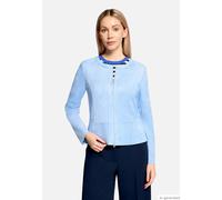 Betty Barclay Damen Kurzblazer mit Reißverschluss 48, Azurine