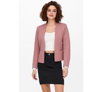 Kurzblazer ONLY "ONLADDY-LINEA L/S SHORT BLAZER CC TLR", Damen, Gr. 34XS, grün (witherot rose detail:melange), Web, Obermaterial: 65% Polyester, 35% Baumwolle, meliert, regular fit normal, tiefer V-Au