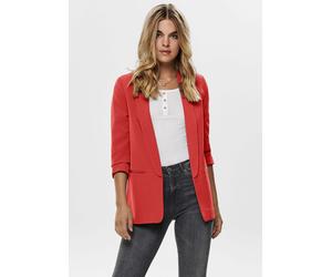 Kurzblazer ONLY "ONLELLY 3/4 LIFE BLAZER TLR NOOS", Damen, Gr. 36S, grün (high risk rot), Web, Obermaterial: 95% Polyester, 5% Elasthan, unifarben, sehr figurbetont normal, Blazer Kurzblazer, Material