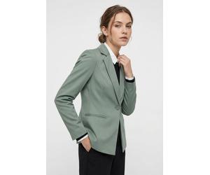 Kurzblazer ONLY "ONLPEACH L/S FIT BLAZER TLR NOOS", Damen, Gr. 34, laurel wreath, Web, Obermaterial: 95% Polyester, 5% Elasthan, unifarben, slim fit, V-Ausschnitt, Blazer Kurzblazer (10485351-34) laur