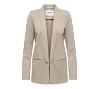 Kurzblazer ONLY "ONLPOPTRASH-ELLY LIFE L/S BLAZER TLR", Damen, Gr. 40, pure cashmere, Milano Rib, Obermaterial: 63% Viskose, 32% Nylon, 5% Elasthan, unifarben, regular fit normal, tiefer V-Ausschnitt,