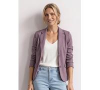 Street One Kurzblazer Damen Gr. 40 lila (schwarz clouded blush) unifarben V-Ausschnitt abgesteppt