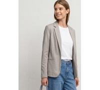 Kurzblazer STREET ONE, Damen, Gr. 46, clay sand, Stoff, 83% Polyester, 14% Viskose, 3% Elasthan. shadowed navy melange: 73% Polyester, 24% Viskose, 3% Elasthan, Jacquardmuster, regular fit normal, V-A