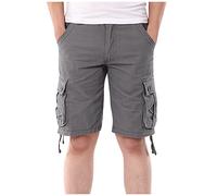 Kurze Arbeitshosen Herren Kurze Herren Hose Sport Shorts Herren Kurze Hosen Herren Sommer Bermuda Shorts Herren Kurze Arbeitshosen Herren Shorts Herren Cargo Shorts Herren Shorts(2-Light Gray,32)