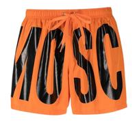 Kurze Badeshorts mit Logo-Aufdruck der Marke Moschino in Orange L