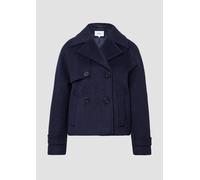 Kurze Cabanjacke aus Wollmix mit Rückenfalte 34 blau 2166947.5959.34