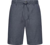 Shorts RAGWEAR "Harling", Herren, Gr. 30, Normalgrößen, blau (indigo), Material: 65% Baumwolle, 35% Leinen, bequem ca. Mitte Oberschenkel, Hosen Shorts, kurze Herren Hose mit Bindeband (14247641-30) i