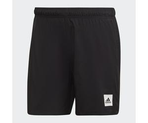 Kurze, einfarbige Badeshorts Black M