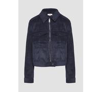 Kurze Feincordjacke mit aufgesetzten Taschen 46 blau 2160119.5959.46