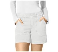 Kurze Hose Damen High Waist Einfarbiges Kurze Jogginghose Mit Taschen Regular Fit Skinny Shorts Stretch Laufshorts Bermuda Shorts Basic Freizeit Shorts Elastische Taille Sommer Shorts