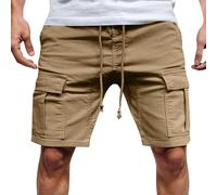 Kurze Hose Herren Sommer, Sweatshorts Herren, Shorts Sommer Freizeit Stretch Elastische Taille Mit Taschen Fashion Arbeitshose Jogginghose Atmungsaktiv Bequem Einfarbig Freizeithose Mit Gummizug