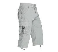 Kurze Hose Herren Stretch Radlerhose Herren Arbeitshose Herren Kurz Kurze Sporthose Männer Sporthose Herren Kurz Kurze Herren Sommer Kurze Jogginghose Herren Kurze Hosen Herren Weiß（light gray,32)