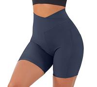 Kurze Hosen Damen Teveoshorts Leggins Sport Shorts Herbst Radlerhose Mountainbike Kurze Hosen Wanderhose High Waist Oberschenkel Reiben Schutz Tights Damenhosen Activewear-Shorts