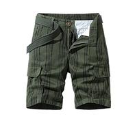 Kurze Hosen Herren Cargo Arbeitskleidung Gestreifte Shorts Für Männer Fünf-Punkte-Freizeitshorts Baumwolle Hose Jogginghose Kurz Cargohose Cargohosen Sommer Bermuda Große Größen Bermudas JN 28