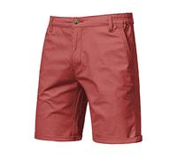 Kurze Hosen Herren Cargo Shorts Sommer Cotton Casual Fashion European Und American Straight Slim Cropped Pants Large Solid Color Sports Tooling Hose Sport Arbeitshosen Männer Kurz Arbeitshose Orange