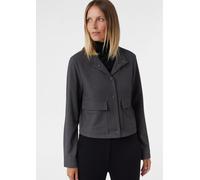 Kurze Jacke mit aufgesetzten Taschen grau 40
