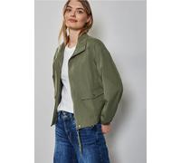 Street One Damen Kurzjacke A212367 mit Stehkragen Summer Khaki Gr. 44