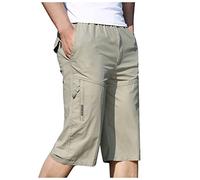 Kurze Jogginghose Herren Cargo Shorts Herren Bermuda Shorts Herren Kurze Cargo Hosen Männer Arbeitshose Herren Kurz Männer Kurze Hose Chino Shorts Herren Jogginghose Herren Kurz（light gray,XXL)