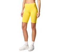 Merry Style Damen Sport Leggings kurz Sportleggings Radlerhose Sporthose aus Baumwolle MS10-200 (Gelb, L)