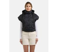 Kurze leicht Steppweste mit Kapuze "Ninga" Black XS