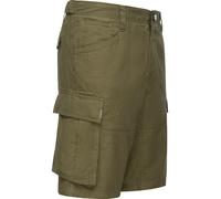 Kurze Leinenhose in Cargo-Optik "Merly Linen" Dark Olive 34