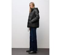 Street One Steppjacke Damen Größe 40 schwarz, 100% Polyester, unifarben, kurz, mit Kapuze