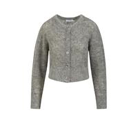 Kurze Strickjacke aus Alpaka Grau XS