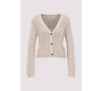 Kurze Strickjacke aus Baumwolle S Grey silk