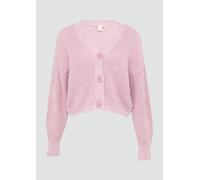 Kurze Strickjacke aus Baumwollmix mit Knöpfen L Rosa 2158462.41W0.L