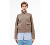 KURZE STRICKJACKE | Bio-Woll-Mix - beige (M)