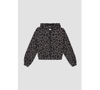 Kurze Sweatjacke in Oversize mit Animal-Muster 146/152 grau 2169189.98A3.146_152