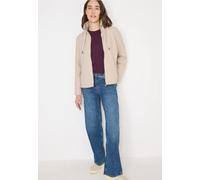 Cecil Damen Kurze Teddy-Jacke in Weiß, Gr: XXL