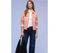 Street One Frauen Kurze Veloursjacke in Orange, Gr: 46
