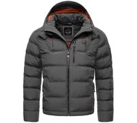 STONE HARBOUR Herren warme Winter Steppjacke mit Kapuze Arvidoo Anthracite Gr. 3XL