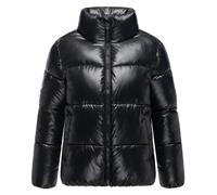 MARIKOO Damen Winterjacke (S-3XL) - gesteppt, hochschließender Kragen, leicht - N071 - Schwarz Größe 3XL - Gr.3XL