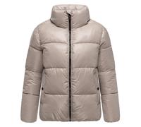 MARIKOO Damen Winterjacke (S-3XL) - gesteppt, hochschließender Kragen, leicht - N071 - LightTaupe Größe L - Gr.L