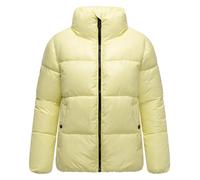 MARIKOO Damen Winterjacke (S-3XL) - gesteppt, hochschließender Kragen, leicht - N071 - PastelYellow Größe L - Gr.L