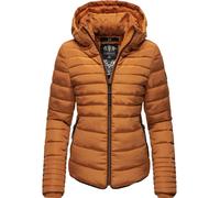 Winterjacke MARIKOO "Amber" S (36) braun Damen Jacken stylische Steppjacke mit Teddyfutter S (36) zimt