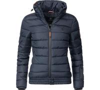 Kurze Winter Steppjacke mit Kapuze "Poison" Blau XL