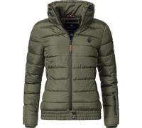 Kurze Winter Steppjacke mit Kapuze "Poison" Forest Green XL