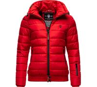 Kurze Winter Steppjacke mit Kapuze "Poison" Rot L