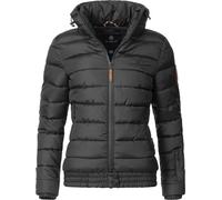 Kurze Winter Steppjacke mit Kapuze "Poison" Schwarz XL