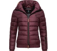 Kurze Winter Steppjacke mit Kapuze "Poison" Wine XS